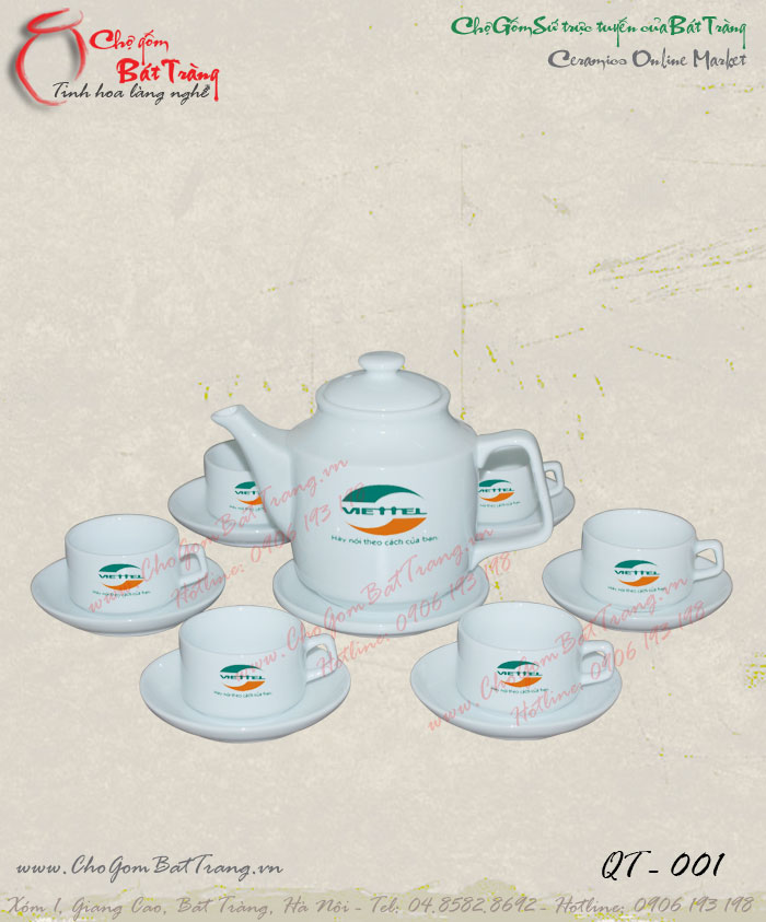 Ấm chén in Logo